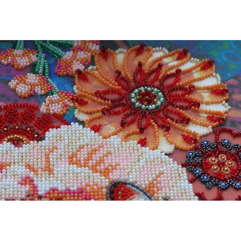 Bead Embroidery Kit on Art Canvas "Color magic"