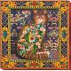 Bead Embroidery Kit on Art Canvas "Fairy-tale about a cat"
