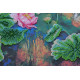 Bead Embroidery Kit on Art Canvas "Lotuses"