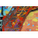 Bead Embroidery Kit on Art Canvas "In the colors of autumn"