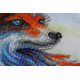 Bead Embroidery Kit on Art Canvas "Red fox"
