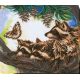 Bead Embroidery Kit on Art Canvas "Funny game"