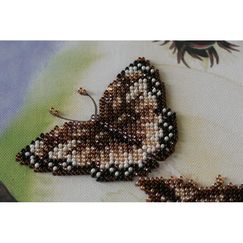 Bead Embroidery Kit on Art Canvas "Funny game"