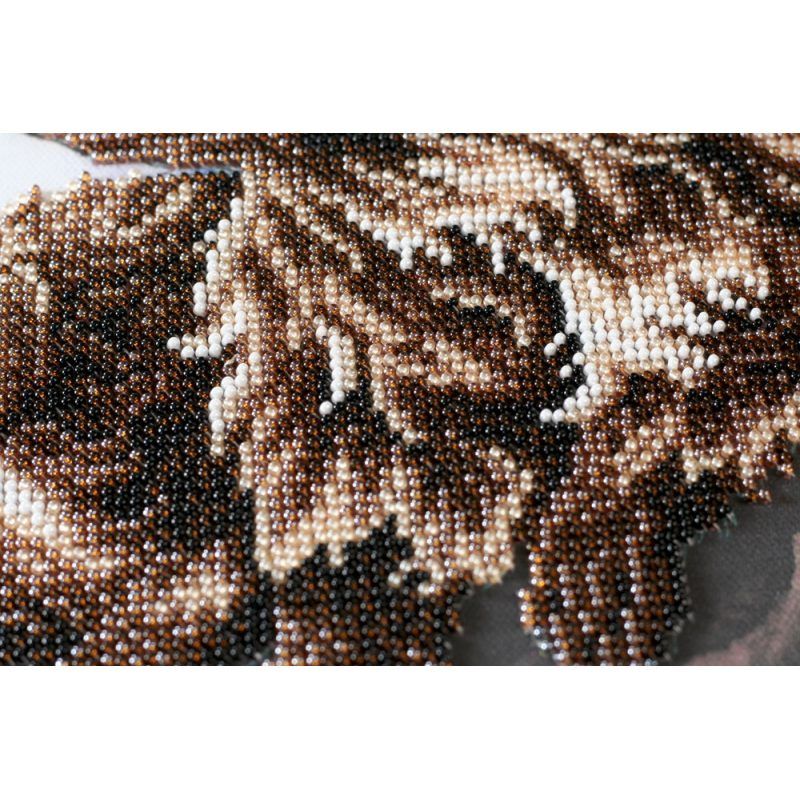 Bead Embroidery Kit on Art Canvas "Funny game"