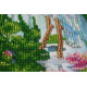 Bead Embroidery Kit on Art Canvas "Herons"