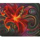 Bead Embroidery Kit on Art Canvas "Wonderful lily"