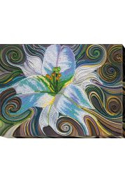 Bead Embroidery Kit on Art Canvas "Princess of the flora"
