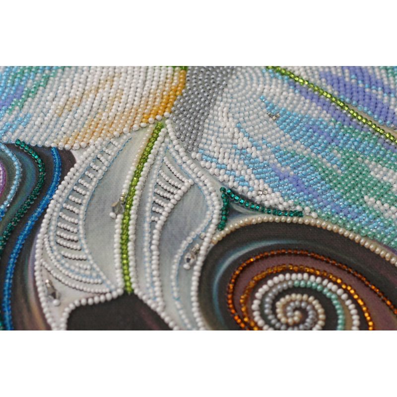 Bead Embroidery Kit on Art Canvas "Princess of the flora"