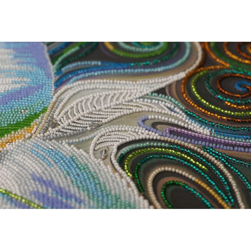 Bead Embroidery Kit on Art Canvas "Princess of the flora"