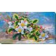 Bead Embroidery Kit on Art Canvas "Christmas bouquet"