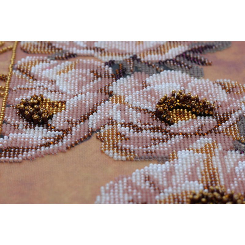 Bead Embroidery Kit on Art Canvas "Grisaille"