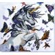 Bead Embroidery Kit on Art Canvas "Unicorn"