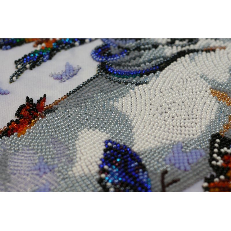 Bead Embroidery Kit on Art Canvas "Unicorn"