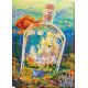 Bead Embroidery Kit on Art Canvas "Wonder-city"
