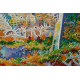 Bead Embroidery Kit on Art Canvas "Wonder-city"