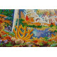 Bead Embroidery Kit on Art Canvas "Wonder-city"