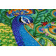 Bead Embroidery Kit on Art Canvas "Motley fan"