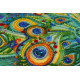 Bead Embroidery Kit on Art Canvas "Motley fan"