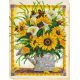 Bead Embroidery Kit on Art Canvas "Heat of summer"