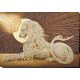 Bead Embroidery Kit on Art Canvas "Aslan"