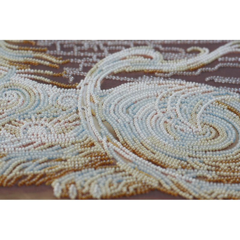 Bead Embroidery Kit on Art Canvas "Aslan"