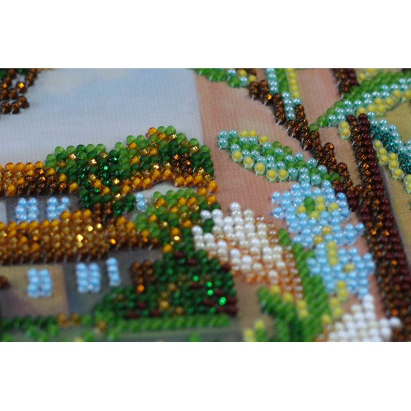 Bead Embroidery Kit on Art Canvas "Caravan of seasons"