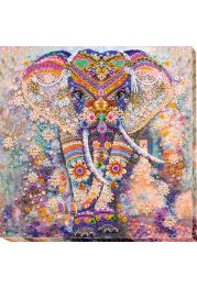 Bead Embroidery Kit on Art Canvas "Miracle of India"