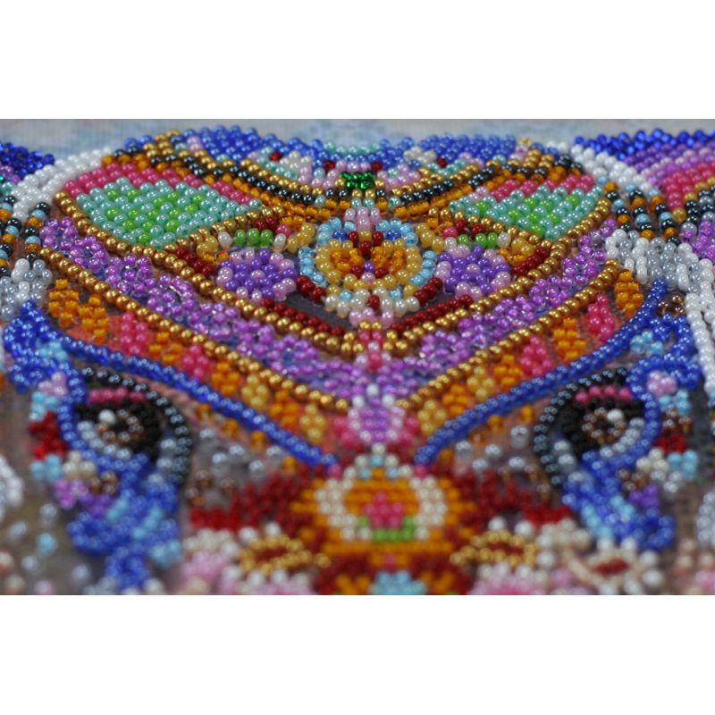 Bead Embroidery Kit on Art Canvas "Miracle of India"