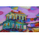 Bead Embroidery Kit on Art Canvas "Under the colored skies"
