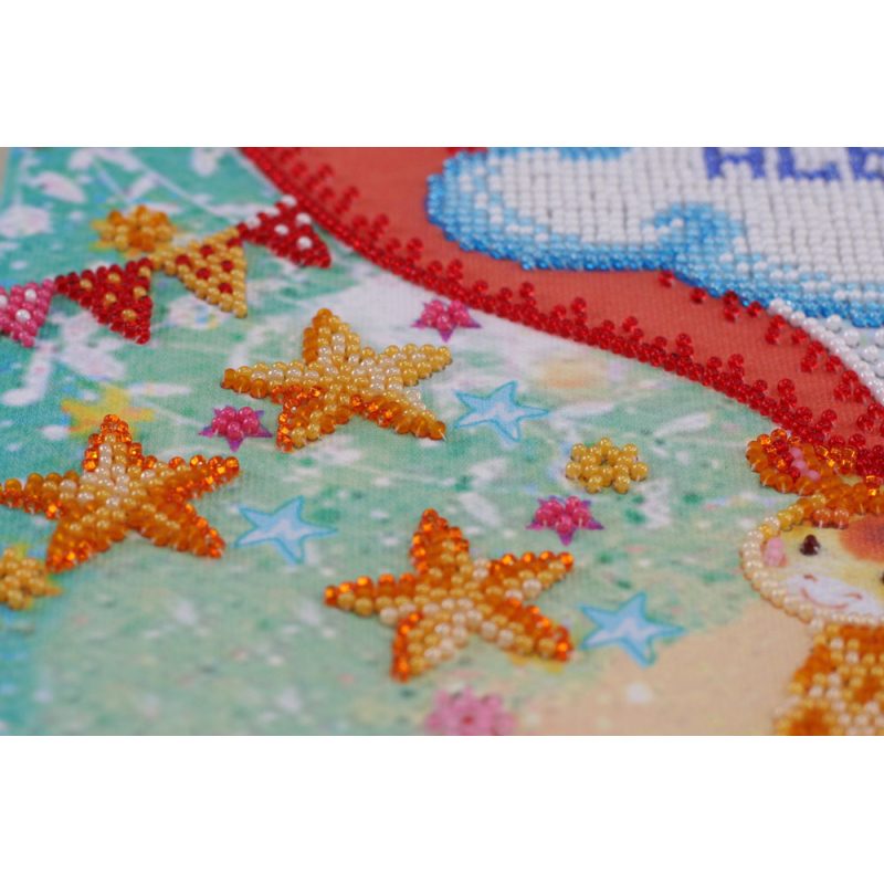 Bead Embroidery Kit on Art Canvas "Metrics"
