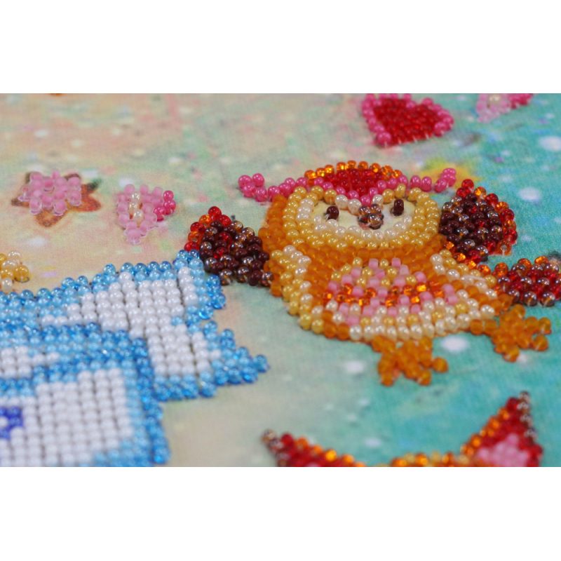 Bead Embroidery Kit on Art Canvas "Metrics"