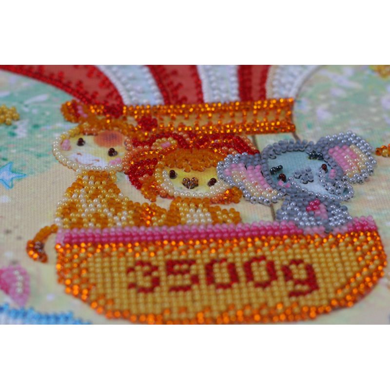 Bead Embroidery Kit on Art Canvas "Metrics"