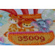 Bead Embroidery Kit on Art Canvas "Metrics"