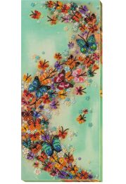 Bead Embroidery Kit on Art Canvas "Multicolored wind"