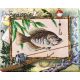 Bead Embroidery Kit on Art Canvas "Successful fishing"