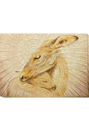Bead Embroidery Kit on Art Canvas "Mother’s Tenderness"