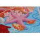 Bead Embroidery Kit on Art Canvas "Azure coast"