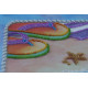 Bead Embroidery Kit on Art Canvas "Azure coast"