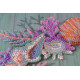 Bead Embroidery Kit on Art Canvas "Wreath of shells"
