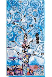Bead Embroidery Kit on Art Canvas "Winter tree of life"