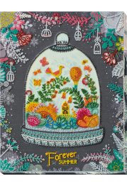 Bead Embroidery Kit on Art Canvas "Forever summer"
