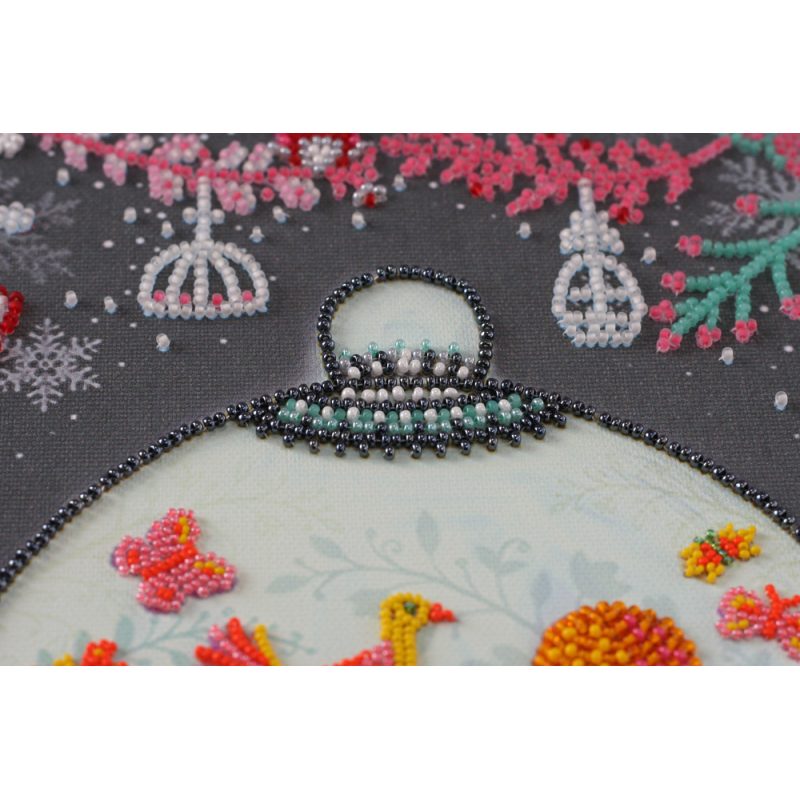 Bead Embroidery Kit on Art Canvas "Forever summer"