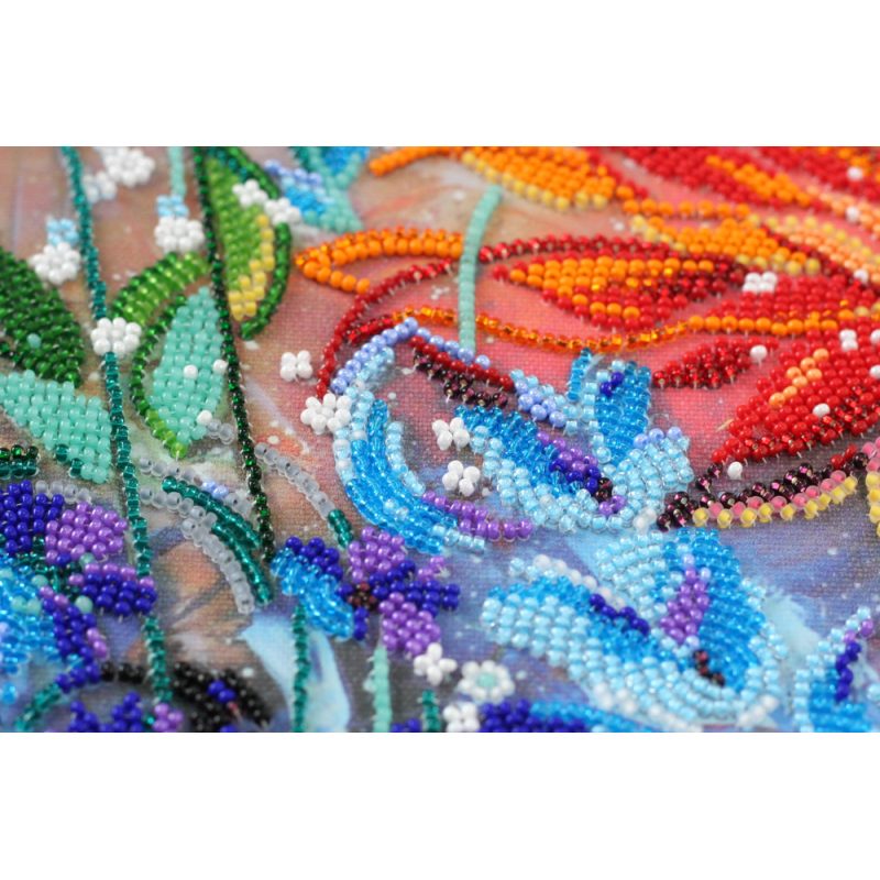 Bead Embroidery Kit on Art Canvas "Vivid"