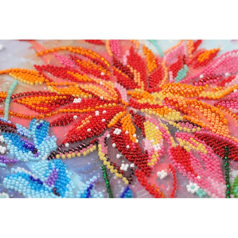 Bead Embroidery Kit on Art Canvas "Vivid"