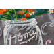 Bead Embroidery Kit on Art Canvas "Welcome"