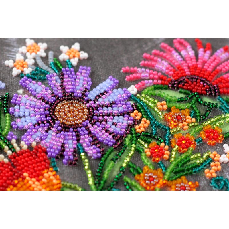 Bead Embroidery Kit on Art Canvas "Welcome"