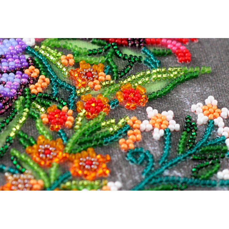 Bead Embroidery Kit on Art Canvas "Welcome"