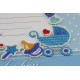 Bead Embroidery Kit on Art Canvas "Metric for a boy"