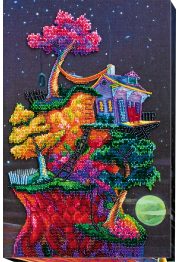 Bead Embroidery Kit on Art Canvas "Dreams under the stars"