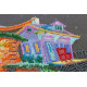 Bead Embroidery Kit on Art Canvas "Dreams under the stars"